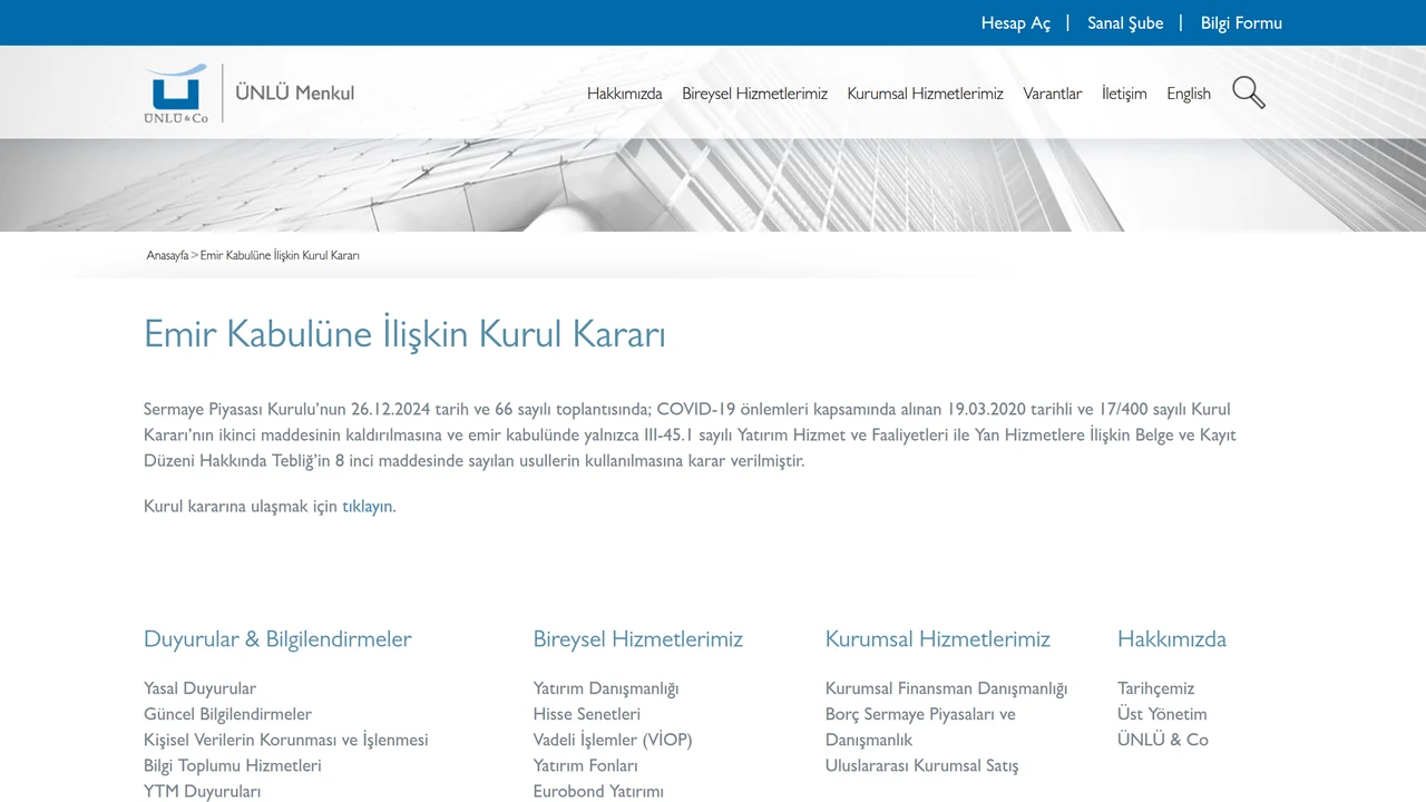 Ünlü Menkul İncelemesi: Türkiye'de Lisanslı Aracı Kurum